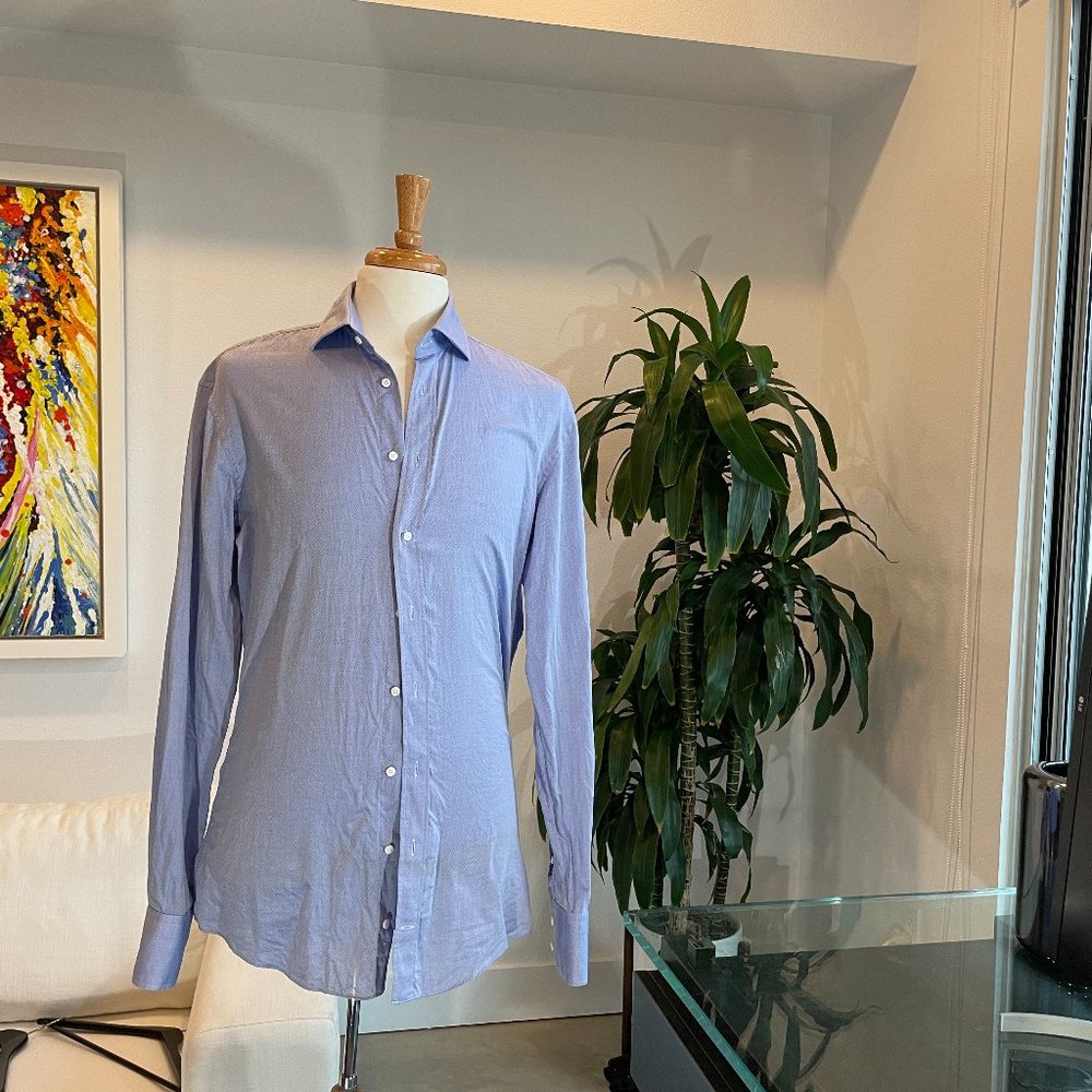 Indochino Dress Shirt (Blue) Size L